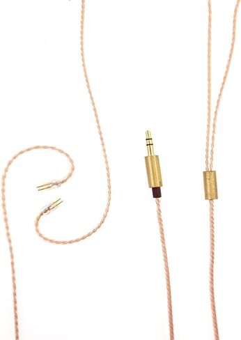 IEM Earphone Cable, OCC Copper 2-Pin 0.78mm, MMCX 3.5mm Plug, 1.25m (1, mmcx-3.5) in Saudi Arabia