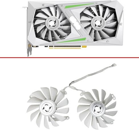2PCS 85MM 4PIN Cooling Fan RTX3060 TI 3050 GPU Fan Compatible with RTX3060 3060TI 3050 Video Card Fans in Saudi Arabia