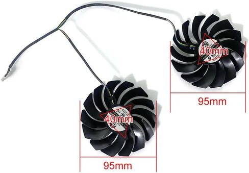Cooling Fan 95MM 4PIN PLD10010S12HH Compatible with RX 470 480 570 580 GTX 1080Ti 1080 1070 1060 Gaming GPU Fan in Saudi Arabia