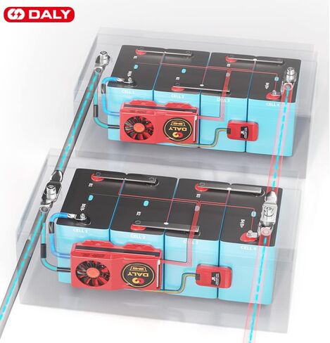 DALY BMS Parallel Module 1A+ LIFEPO4 SMART BMS 8S 24V 200A مع مروحة التبريد UART RS485 CAN BLUETOOTH BMS PRAMETRAMER in Saudi Arabia