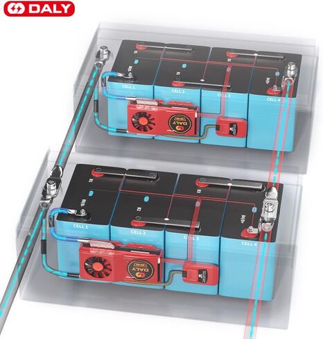 DALY BMS Parallel Module 1A+ LIFEPO4 SMART BMS 8S 24V 200A مع مروحة التبريد UART RS485 CAN BLUETOOTH BMS PRAMETRAMER in Saudi Arabia