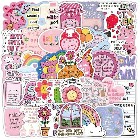 100PCS Motivational Words Stickers for Adults, Holoraphic Waterproof Vinyl Inspirational Quote Stickers for Water Bottle Laptop Journaling Scrapbook in Saudi Arabia