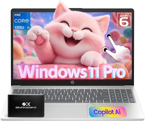 HP 2025 15.6 "جهاز كمبيوتر محمول من شاشة اللمس ، 13th Gen Intel Core I3-1315U (حتى 4.5 جيجا هرتز) ، ذاكرة الوصول العشوائي 64 جيجابايت ، 2 تيرابايت SSD ، Wi-Fi 6 ، BT 5.3 ، Windows 11 Pros Business Computer ، ث/الملحقات in Saudi Arabia