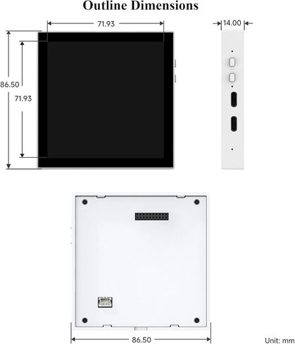AI ESP32-S3 Smart 86 Box Board ، يدعم 2.4 جيجا هرتز Wi-Fi/Bluetooth Ble 5 ، على متن عرض 480 × 480 بكسل ، يدعم التفاعل الصوتي من الذكاء الاصطناع in Kuwait