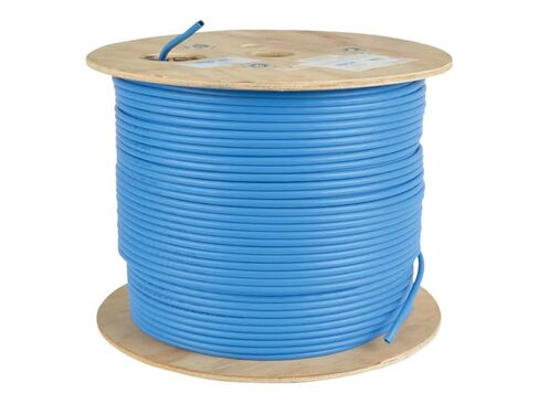 Tripp Lite Eaton N022-01K-BL 1000FT CAT5E 350MHz النحاس الصلب 24AWG UTP PVC CMR Ethernet كابل ، بكرة زرقاء 4-PAIR لألواح التصحيح والتشغيل ، حزمة العناية السحابية مسبقًا مؤهلة (10 حزمة) in Kuwait