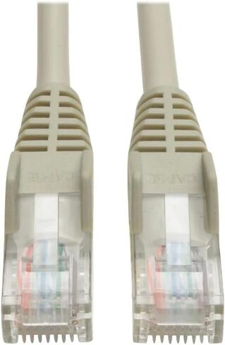 Eaton Tripp Lite N001-030-GY CAT5E Ethernet Cable 30 ft Gray ، 350 MHz Snagless UTP RJ45 M/M PATCH CORM ، 1 GBPS POE CABLE ، PVC JABS in Saudi Arabia