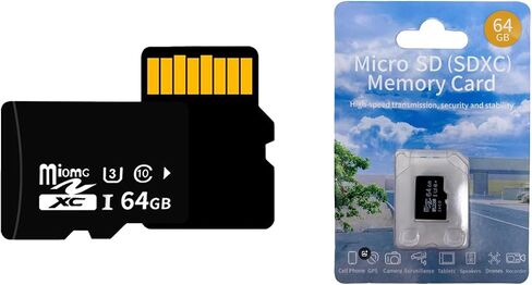 64GB Micro SD Card - Class 10 UHS-3 Memory Card for Smartphones, Tablets, Cameras, Drones, Gaming Consoles, and More - High-Speed Up to 90MB/s Read/Write, Extensive Compatibility, Reliable in Saudi Arabia