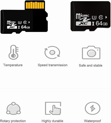 64GB Micro SD Card - Class 10 UHS-3 Memory Card for Smartphones, Tablets, Cameras, Drones, Gaming Consoles, and More - High-Speed Up to 90MB/s Read/Write, Extensive Compatibility, Reliable in Saudi Arabia
