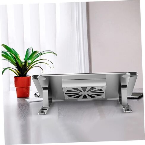 Laptop Cooling Pad with Adjustable Height and RGB Light Effect Fan for Laptops Under Laptop Stand for Enhanced Cooling and Craftsmanship in Saudi Arabia