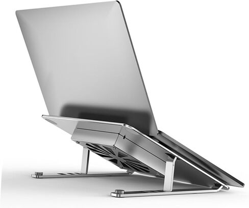 Laptop Cooling Pad with Adjustable Height and RGB Light Effect Fan for Laptops Under Laptop Stand for Enhanced Cooling and Craftsmanship in Saudi Arabia
