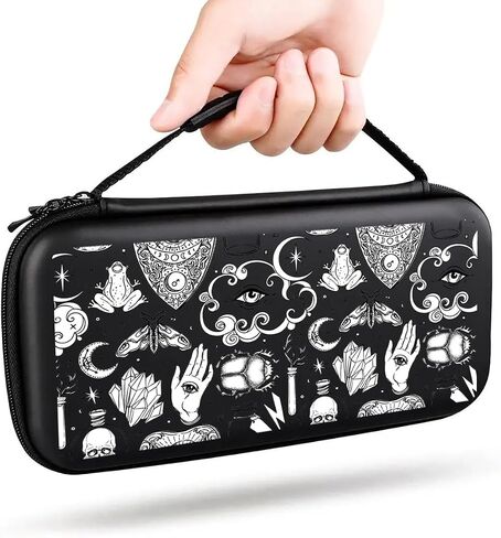 Esoteric Switch Case For Nintendo Switch/Switch OLED, with 20 Games Cartridges Alchemy Mystic Protective Travel Carrying Case Pouch for Console & Accessories MB336 in Saudi Arabia