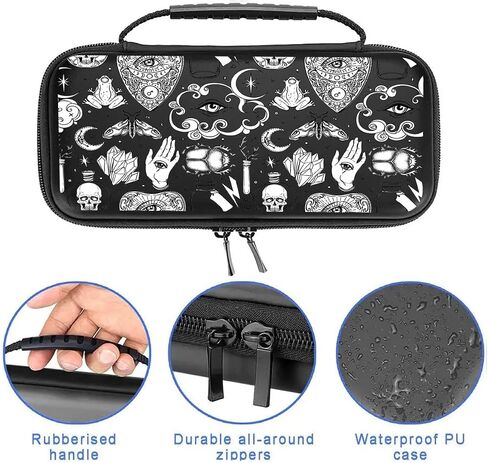 Esoteric Switch Case For Nintendo Switch/Switch OLED, with 20 Games Cartridges Alchemy Mystic Protective Travel Carrying Case Pouch for Console & Accessories MB336 in Saudi Arabia