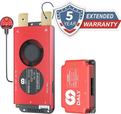 DALY BMS 24V 8S 150A Display - Smart BMS with 3 Inch LCD Screen WiFi Bluetooth Module Supports RS485 CAN for 24V LiFePO4 for Mobility Scooters Electric Wheelchairs in Saudi Arabia