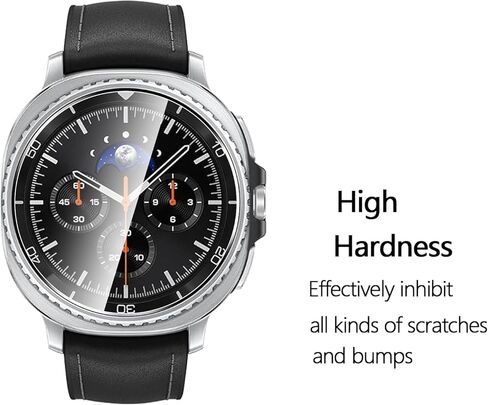 4 Pack Premium Screen Protector for Samsung Galaxy Watch 8 40mm Tempered Glass Film 9H Hardness,Ultra Resistant,Anti-Fingerprints,No Bubbles,HD-Clear,Easy Install in Kuwait