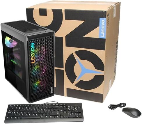 Lenovo Legion Tower Gaming Desktop, AMD Ryzen 5 7600 6 Core Processor, GeForce RTX 4060, 32GB DDR5 RAM, 2TB SSD + 2TB HDD, Keyboard & Mouse, WiFi 6E, Ethernet, Windows 11 Home in Saudi Arabia