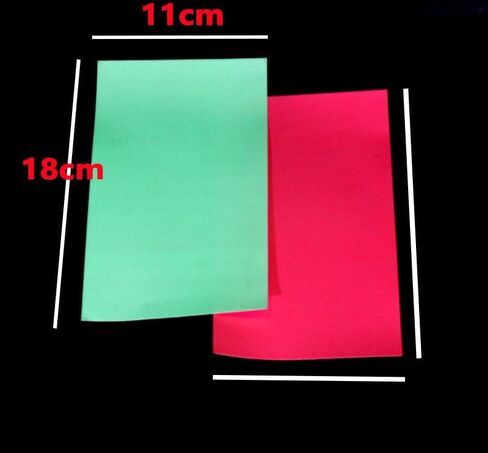 Pack of 2 Sheets Glow Sabiki Rig UV Luminous Thin Skin Film Croaker Mackerel seafishing Lure Krill Shrimp Back Fly Tying Materials in Kuwait