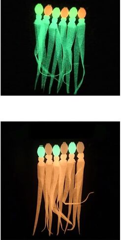 Pack of 2 Sheets Glow Sabiki Rig UV Luminous Thin Skin Film Croaker Mackerel seafishing Lure Krill Shrimp Back Fly Tying Materials in Kuwait
