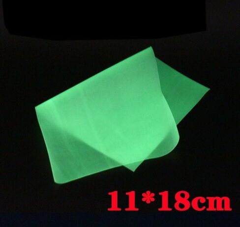 Pack of 2 Sheets Glow Sabiki Rig UV Luminous Thin Skin Film Croaker Mackerel seafishing Lure Krill Shrimp Back Fly Tying Materials in Kuwait