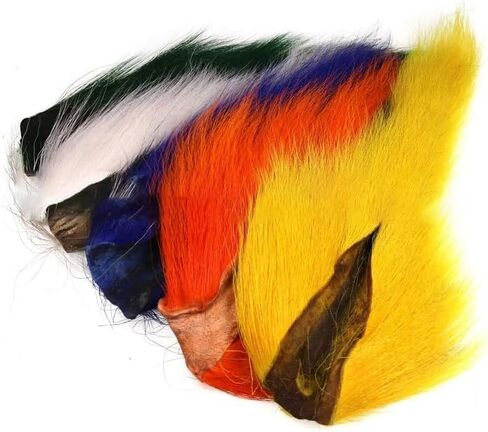 حزمة من 1 bucktail ذبابة ربط المواد الغزلان ذيل الذرات والطيران ربط الغزلان ذيل الشعر الدعابة السحب مجموعة متنوعة من خيارات الألوان in Kuwait