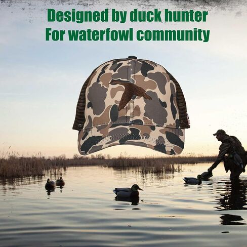 EDTREK Performance Hunting Hat Fishing Cap - Oversized XXL Big Head's Camo and Blaze Orange Hat in Saudi Arabia