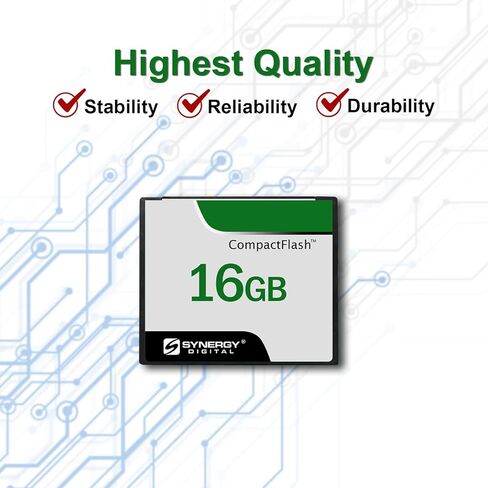 بطاقات ذاكرة فلاش مضغوطة من Synergy Digital 16GB ، متوافقة مع الكاميرا الرقمية Epson PhotoPC 750Z - 50 ميجابايت/ثانية - حزمة 3 in Saudi Arabia