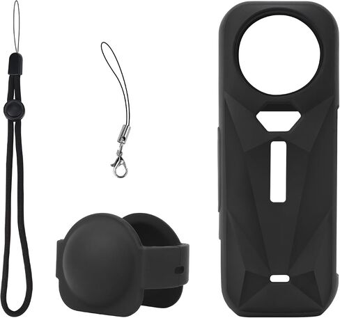 X5 Silicone Case for Insta360 X5 Action Camera Cover Cover Cover Cover Cover Wuster Sleeve Sleeve (Style A) in Saudi Arabia
