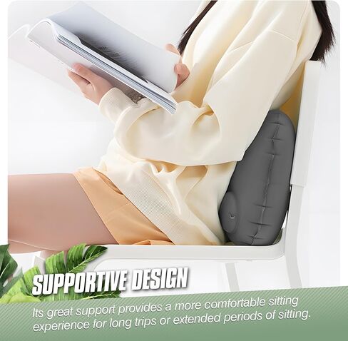 2-Pack Inflatable Camping Pillow, Portable Travel Pillow for Sleeping, Lightweight Compact Inflatable Pillows for Beach, Hiking, Backpacking, Airplane Travel, Press-to-Inflate Design (Grey) in Saudi Arabia