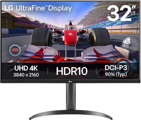 LG 32UR550K-B 32 بوصة ULTRAFINE 4K UHD (3840 × 2160) شاشة الكمبيوتر ، HDR10 ، 60Hz ، HDMI ، DisplayPor in Kuwait