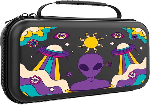 حالة غريبة ل Nintendo Switch Cute Nature Reshetics Switch OLED CASE PROMEDELIC GROOVY CONSOLE CASED SARTLE SARTESS FOR NINTENDO MB312 in Saudi Arabia