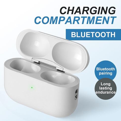 استبدال حالة الشحن اللاسلكي لـ AirPod Pro ، متوافق مع الجيل الأول والثاني ، الأبيض in Saudi Arabia