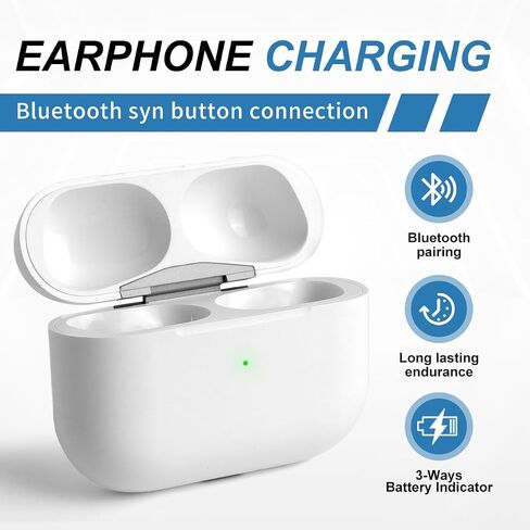 استبدال حالة الشحن اللاسلكي لـ AirPod Pro ، متوافق مع الجيل الأول والثاني ، الأبيض in Saudi Arabia