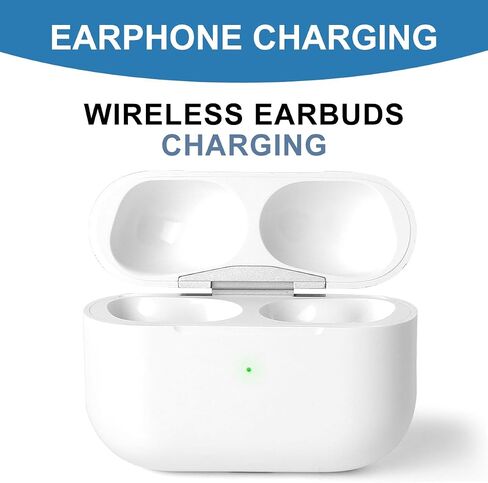 استبدال حالة الشحن اللاسلكي لـ AirPod Pro ، متوافق مع الجيل الأول والثاني ، الأبيض in Saudi Arabia