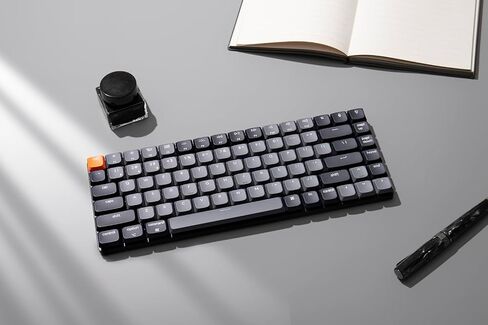 Keychron K3 QMK Ultra-Slim Wireless Mechanical Gaming Keyboard, 75% Layout with Banana Switch, White LED Backlight Rechargeable Wired Bluetooth Professional Office Keyboard for Mac/Windows, Version 3 in Saudi Arabia