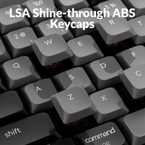 Keychron K3 QMK Ultra-Slim Wireless Mechanical Gaming Keyboard, 75% Layout with Banana Switch, White LED Backlight Rechargeable Wired Bluetooth Professional Office Keyboard for Mac/Windows, Version 3 in Saudi Arabia