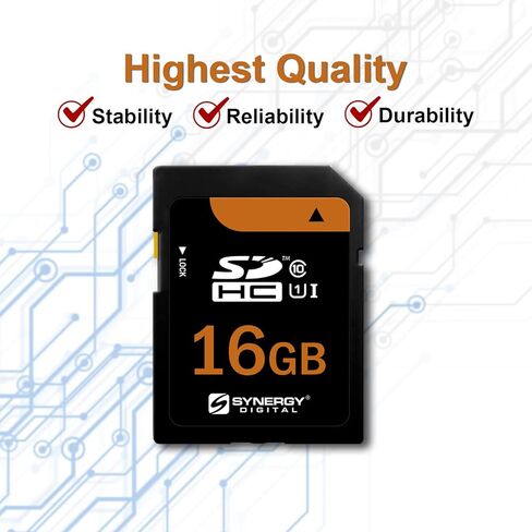 Synergy Digital Camera Memory Card, Works with Ricoh WG-70 Digital Camera, 16GB Secure Digital (SDHC) High Capacity Memory Card in Saudi Arabia