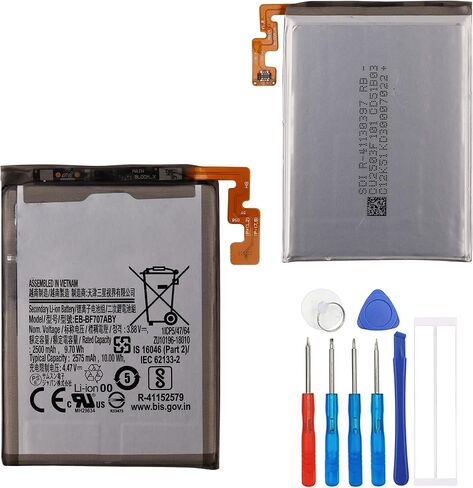 Replacement Battery EB-BF707ABY Compatible with Samsung Galaxy Z Flip 5G SM-F707U Main Battery with Tools in Saudi Arabia