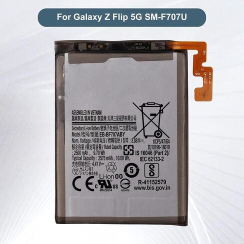 Replacement Battery EB-BF707ABY Compatible with Samsung Galaxy Z Flip 5G SM-F707U Main Battery with Tools in Saudi Arabia