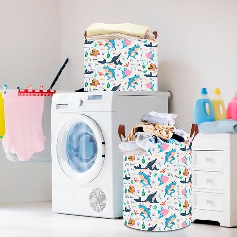 Pink Laundry Basket,Waterproof Baby Girls Nursery Hamper, Girls' Room Decor,Kids Toys Storage Bin,Gift Basket（Pink Heart in Kuwait