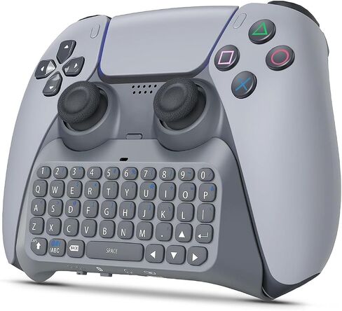 TNP PS5 Chatpad - ملحق لوحة مفاتيح وحدة تحكم PS5، لوحة مفاتيح لاسلكية مدمجة - لوحة مفاتيح QWERTY النهائية لجهاز PS5 مع مكبر صوت مدمج للدردشة المباشرة والمراسلة in Saudi Arabia