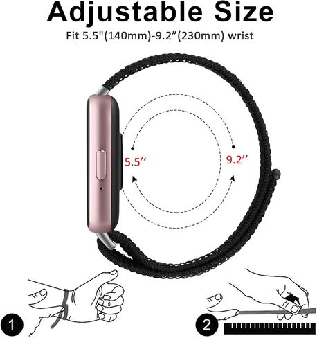 نايلون نطاقات ل Samsung Galaxy Fit 3 Band Women Men ، Soft Resparence Watch Strap متوافق مع Galaxy Fit 3 ساعات ذكية in Kuwait