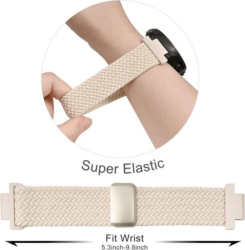 Braided Stretchy Nylon Magnetic Clasp WatchBand Compatible with Garmin Forerunner 235/220/230/620/630/735XT,Soft Adjustable Sport Strap for Forerunner 235 Lite/Approach S20/S6/S5 in Kuwait
