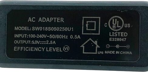 محول AC SW018S050250U1 5V 2.5A مصدر الطاقة 3.5 مم طرف in Saudi Arabia