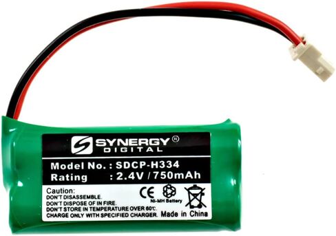 Synergy Digital Cordless Phone Battery, Compatible with Att TL86003 Cordless Phone Includes: 2 x SDCP-H334 Batteries in Saudi Arabia