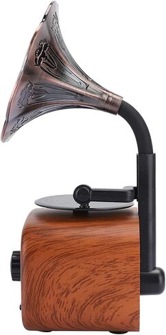 Heayzoki Retro Bluetooth Speaker Portable Walnut Radio Mini Loudspeaker Music Player for Desktop Laptop Walnut in Saudi Arabia