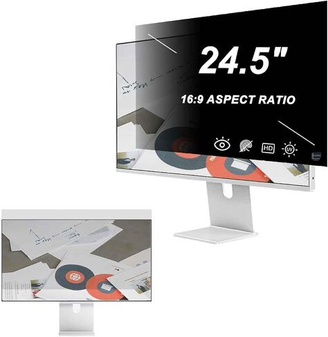 [2 Pack 24.5 inch Computer Privacy Screen Filter for 16:9 Widescreen Monitor, Reduce Glare Blue Light Computer Monitor Privacy Filter, Eye Protection Reduce Eye Strain Protector Film in Saudi Arabia