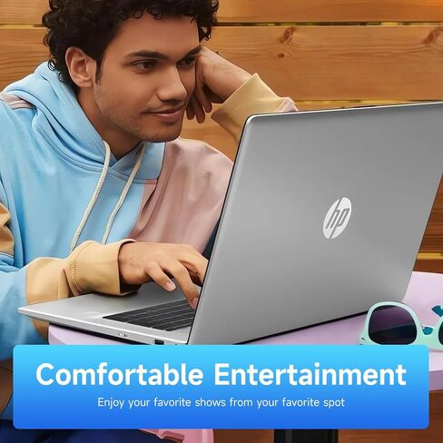 HP 17.3" Touchscreen Laptop, Intel Core i3-N305, 32GB RAM, 128GB eMMC + 1TB SSD, Numeric Keypad, Webcam, HDMI, Wi-Fi 6, Windows 11 Pro, Silver, Bundle with PCO Notebook Fold Radiator, Cooler in Kuwait