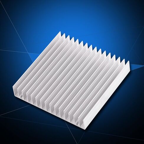 Aluminium Heatsink Good Thermal Conductivity Heat Sink Cooling Fin 100x100x18mm in Saudi Arabia