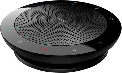 Jabra Speak 510 (2025 Edition) Portable USB Bluetooth Speaker, Black | Portable Speakerphone, USB or Bluetooth, Crystal-Clear Sound, Works with Microsoft Teams, Google Meet, Zoom in Kuwait
