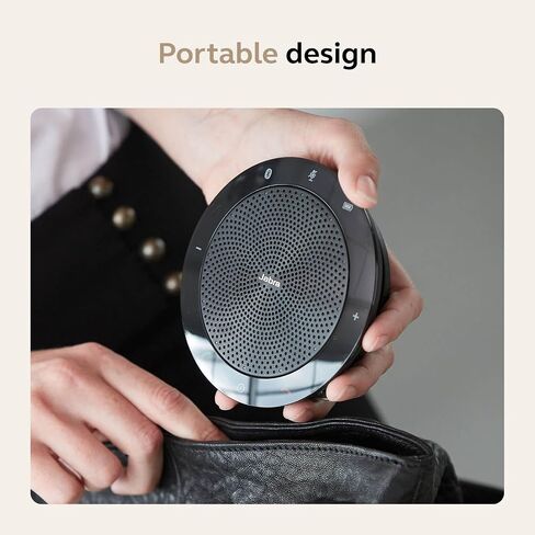 Jabra Speak 510 (2025 Edition) Portable USB Bluetooth Speaker, Black | Portable Speakerphone, USB or Bluetooth, Crystal-Clear Sound, Works with Microsoft Teams, Google Meet, Zoom in Kuwait