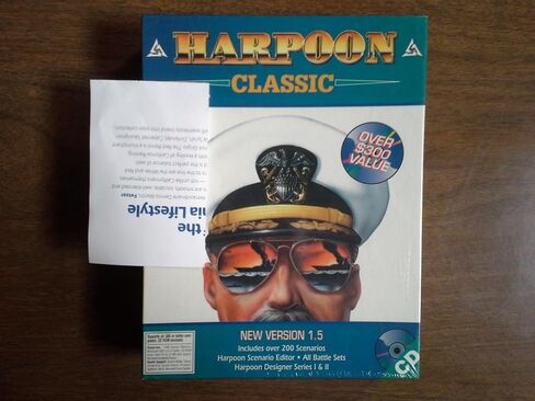 Harpoon Classic New Version 1.5 MAC CD-ROM Big Box - Sea Naval War Battle Simulator in Saudi Arabia